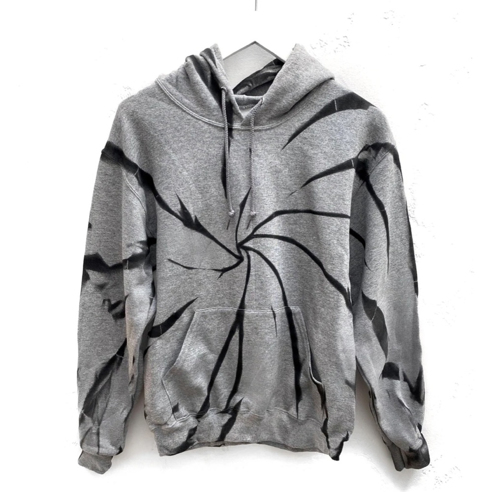 MYRRHE - Pocket Hoodie (grey black) NEVER WORN W/ TAGS size: L